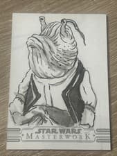 2017 Topps Star Wars: The Last Jedi Caretaker (?) Sketch Card By Neil Camera 1/1