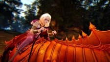Anime black desert online blonde pc gaming video game Playmat Gaming Mat Desk