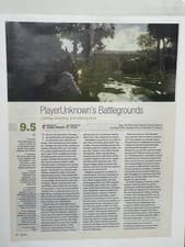 PUBG PlayerUnknown Battlegrounds Magazine Review Page Poster Art PC Game