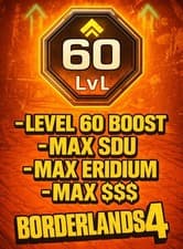Borderlands 4⭐INSTANT LVL 60 BOOST⭐MAX SDU⭐MAX ERIDIUM⭐MAX MONEY $$$⭐PSN/XBOX/PC