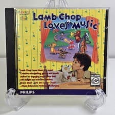 Lamb Chop Loves Music PC Mac CD-ROM Game Vintage 1995 Philips Media Shari Lewis