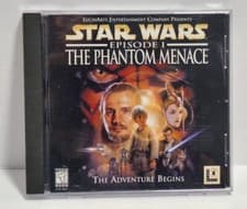 VINTAGE 1999 LUCAS ARTS STAR WARS EPISODE 1 THE PHANTOM MENACE PC GAME WIN 95/98