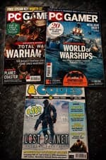 PC GAMER MAGAZINE BUNDLE TOTAL WAR WARHAMMER WORLD OF WARSHIPS + CHEATS CODES