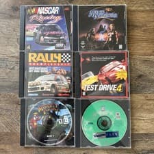 PC Game Lot of 6 Test Drive 4 NASCAR 1999 Theme Park Age of Wonders CD-ROMs Nice