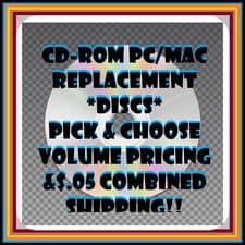 Vintage CD Rom Games / Replacement Discs PC / Mac - Pick & Choose