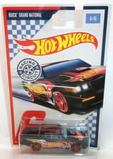 2017 HOT WHEELS 1:64 HW RACING CIRCUIT SERIES 6/10 BLACK BUICK GRAND NATIONAL