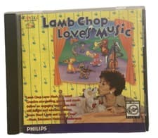 Lamb Chop Loves Music CD-ROM 1995 Shari Lewis Used Booklet & Game Complete