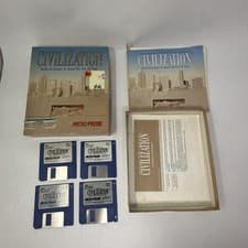 Sid Meier’s Civilization PC Big Box 3.5" Disks MicroProse 1993