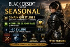 Black Desert Online Seasonal Character -Main Quest + Season Pass + Level 60 | PC