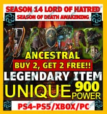 🔥 DIABLO 4 IV✨ALL UNIQUES ITEMS✨ 900 ✨SEASON 14 LORD OF HATRED✨PC PS XBOX ✨