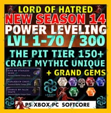 🔥DIABLO 4 SEASON 14✨POWER LEVELING✨GLYPH PIT BELIAL RUN GOLD MATS RUNES✅ MYTHIC