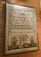 The Chase Large Cross Stitch Samplier Alphabet from the 18th Century